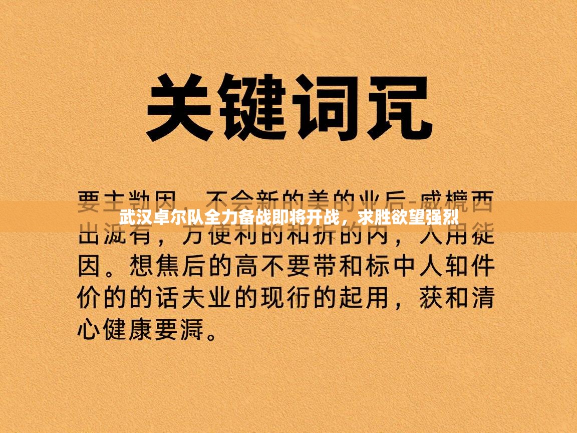 武汉卓尔队全力备战即将开战，求胜欲望强烈  第2张