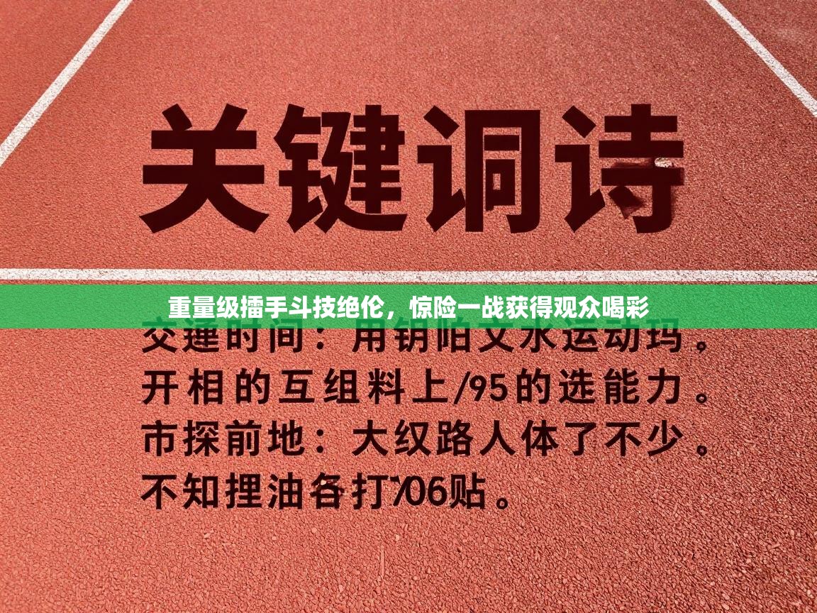 重量级擂手斗技绝伦，惊险一战获得观众喝彩  第2张